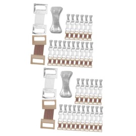 Healvian 100sets Reusable Bandage Clips Easy Use Metal Fasteners for Daily Bandage Fixation Includes Clips