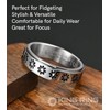King Ring 6mm Fidget Ring – Spinner Ring for Men