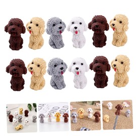 24pcs Puppy Eraser Mechanical Pencils Holiday Bag Filler School Supplies Puppy Figurine Novelty Animal Eraser Kid Prizes Children’s Toys Pencil Eraser Miniature Doll