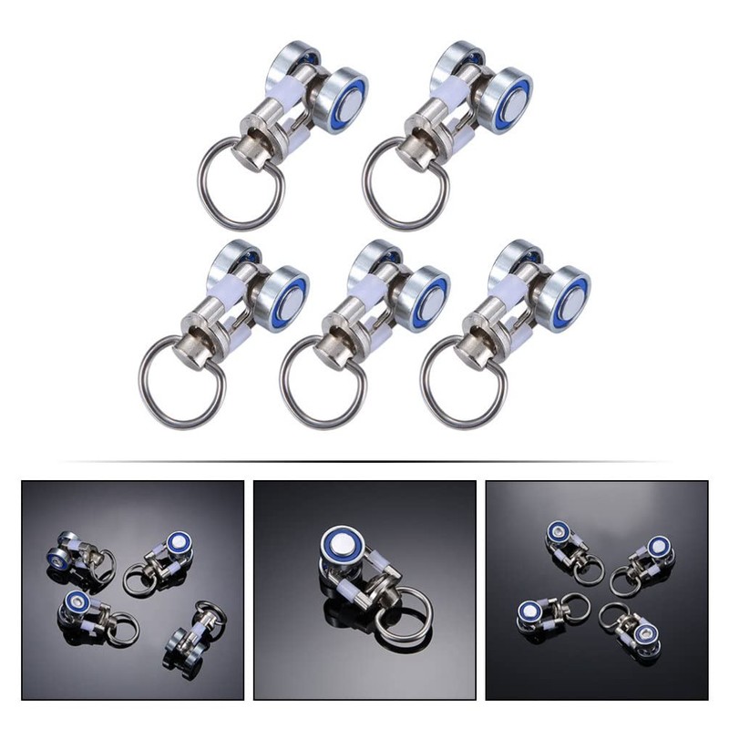 Uonlytech Curtain Wheels Curtain Quiet Wheel Metal Curtain Roll Curtain