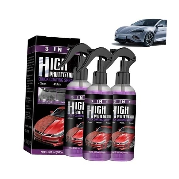  3 in 1 High Protection Quick Car Coating Spray,