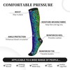 aipoase Leopard Compression Socks Knee High Circulation Support Socks For