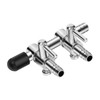 AQUANEAT Aquarium Air pump Splitter,Fish Tank Air Valve, Metal Stainless