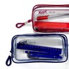 Kept Raymay KPF902R Fujii Pencil Case, Clear Pen Pouch, Red