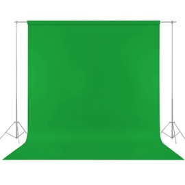 WIYETY 150 x 300 cm Green Screen Background: Photo Wall Background Washable, Green Screen Background for Photography Video and TV Recording