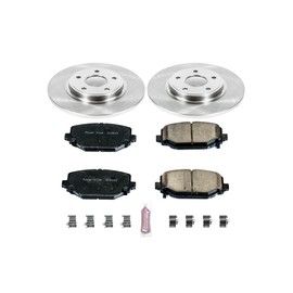 Power Stop KOE5961 Autospecialty Rear Replacement Brake Kit-OE Brake Rotors & Ceramic Brake Pads