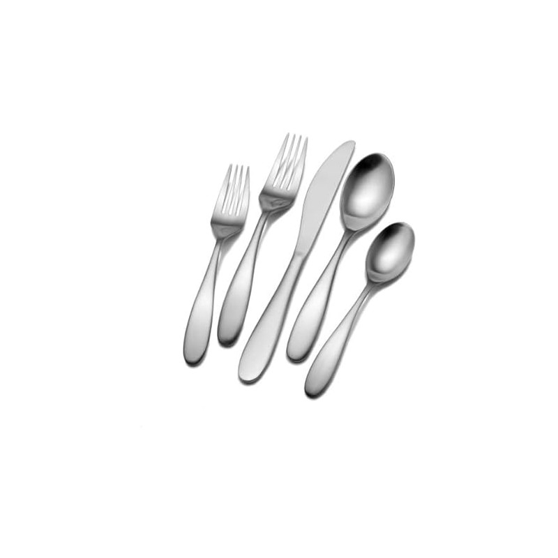 Towle Living Alpine 42-Piece Stainless Steel Flatware Set, Service for