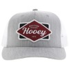 HOOEY Men's Diamond Adjustable Snapback Hat, Grey/White, One Size