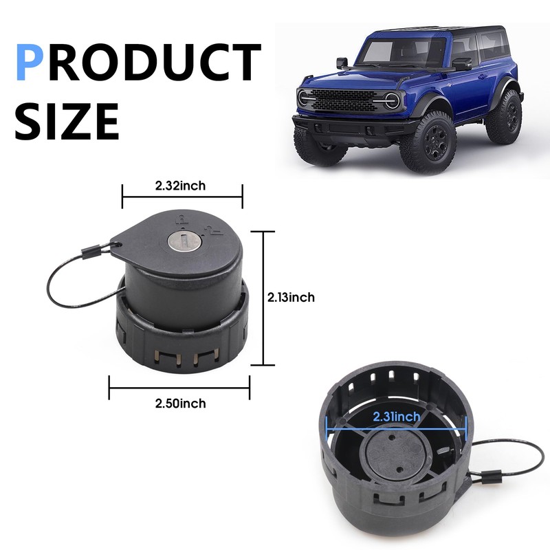 sukemichi Locking Gas Cap Lock And Key For Bronco /