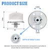 lubiyack 5PCS WH01X10310 White Washer Knob Replacement Compatible with GE