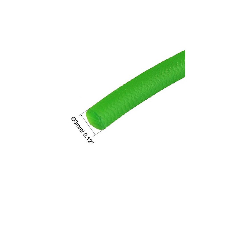 sourcing map 16ft 3mm PU Transmission Round Belt High-Performance Urethane