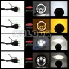 QULOOX Pair 7" Inch Round LED Headlights Hi/LO Sealed Beam