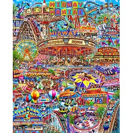 Springbok's 1000 Piece Jigsaw Puzzle Midway Mania - Made in USA