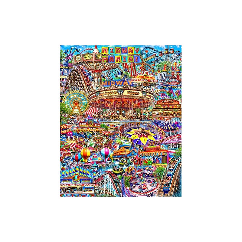 Springbok's 1000 Piece Jigsaw Puzzle Midway Mania - Made in