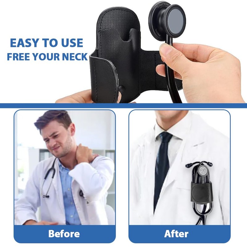 Stethoscope Holder Clip for Nurses EMT - Protects from Neck