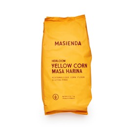 Masienda Heirloom Yellow Corn Masa Harina/Flour. Nixtamalized Corn Flour Perfect for Corn Tortillas, Tamales, Tostadas, Pupusas, Arepas and More. Gluten-Free, Non-GMO, Preservative-Free. 2.2 Pounds.
