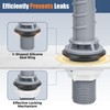 Teviora Universal Toilet Flusher Replacement Kit, Water-Saving & Height Adjustable