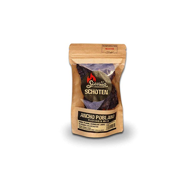 Scovilla s Ancho Poblanao Dried, 40 g
