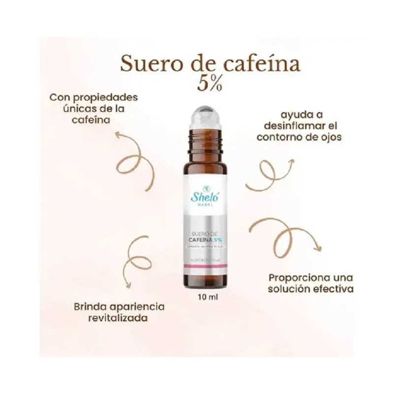 Shelo Suero Ojos Cafeína Unisex Adiós Ojeras Desinflama