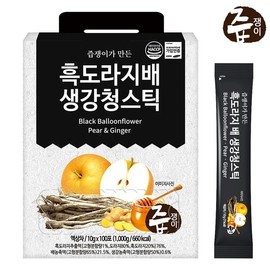 Ju-jeong-i 흑도라지 배 생강 청 스틱 100포 배도라지 Black Bellflower Pear Ginger Tea Sticks 100 Packs