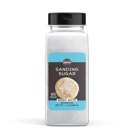 Birch & Meadow White Sanding Sugar, 1.1 lb. Colorful Sugar Crystals for Festive Holiday Baking