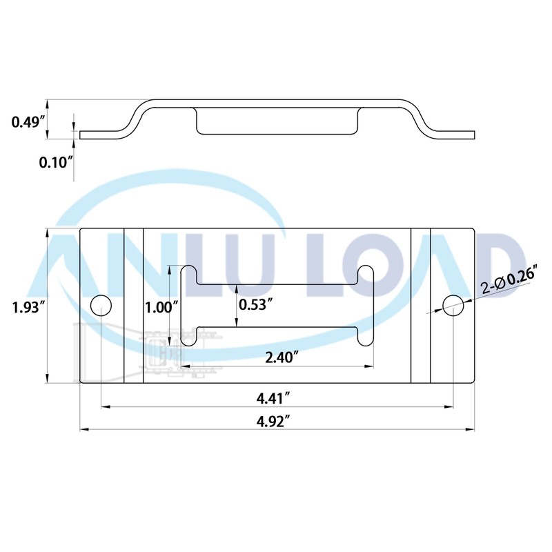 ANLULOAD E Track Single Slot,E Track Single Slot Tie Down
