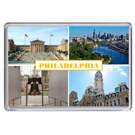 Philadelphia USA Souvenir Acrylic Fridge Magnet (Standard: 70x45mm)