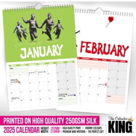 The Calendar King // Banksy - 2025 Wall Calendar (Full Colour, A4 Size)