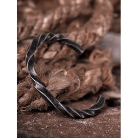 HAQUIL Celtic Twisted Cuff Bangle, Alloy Wristband, Jewelry for Men and Women