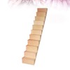 Artibetter Mini Staircase Wooden 1/12 DIY Stairway Accessory Model Without