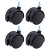 4pcs Casters Screw Casters Screw-in M8 Cart Chair with Stopper