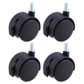 4pcs Casters Screw Casters Screw-in M8 Cart Chair with Stopper for Furniture 50mm