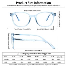 SIGVAN Progressive Multifocus Reading Glasses Blue Light Blocking Women Men Computer Eyeglasses Spring Hinge Readers (3 Mix-2, 4.0)