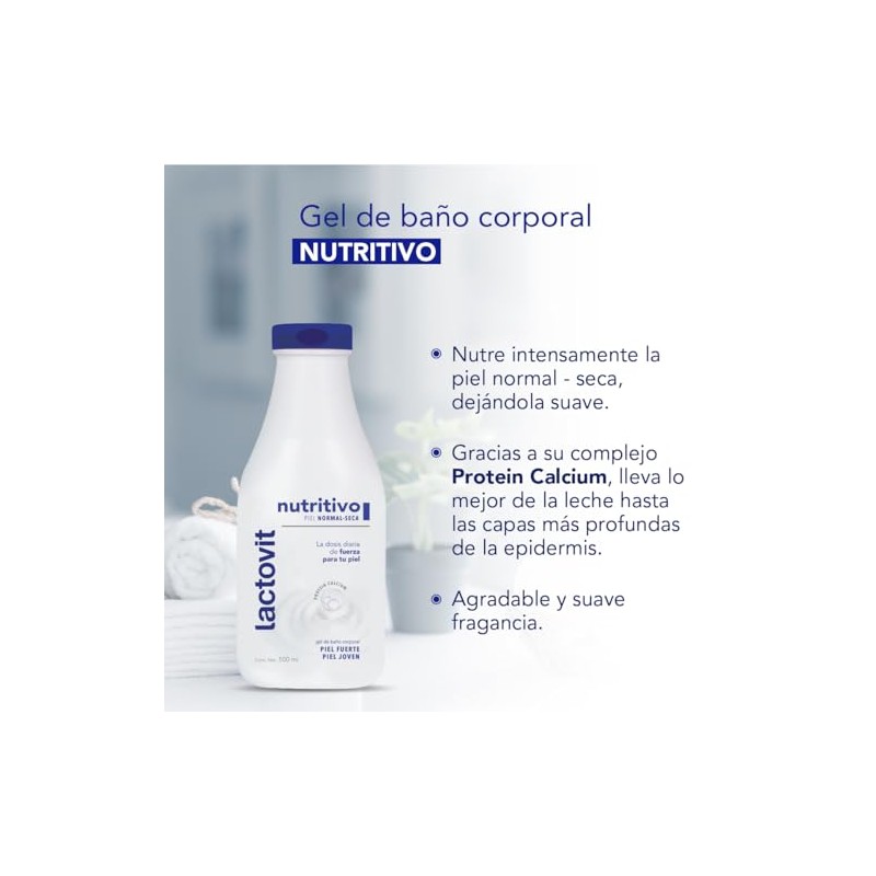 Lactovit Original Gel de Baño Nutritivo Piel Normal-Seca 500 ml