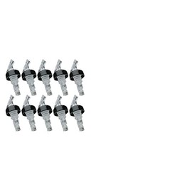 Precision Pour Measured Pourers With Collar 1-1/2 Oz (44ml) "CLEAR" Measured Pour. #1 Selling Brand- 10 Per Pack, Made entirely in the USA