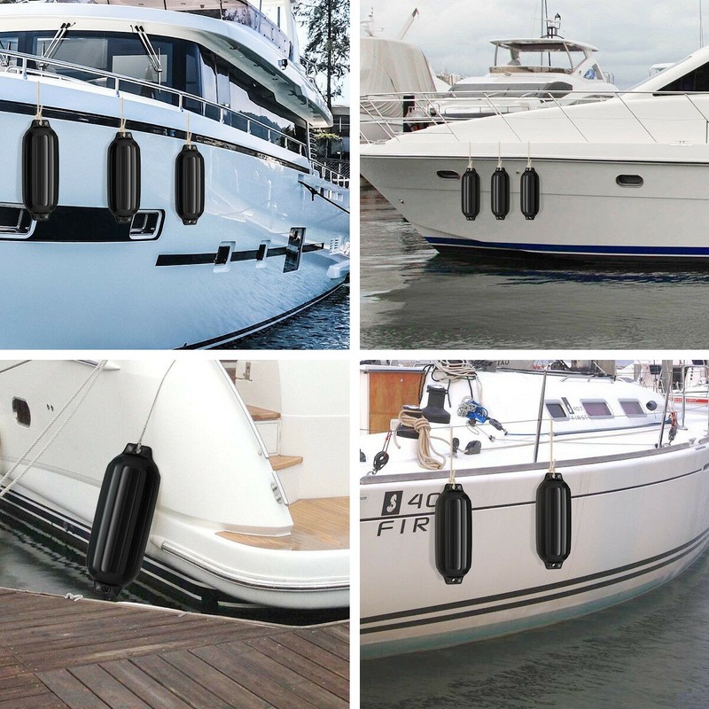 Costway 4 Ribbed Marine 8.5" X 27" Boat Fender Vinyl