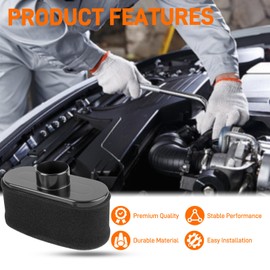 11013-7047 FR651V Air Filter for Kawasaki FR651V FR691V FR730V FS481V FS541V FS600V FS651V FS691V FS730V 4-Cycle Engine Lawn Mower Tractor with 49065-7007 Oil Filter