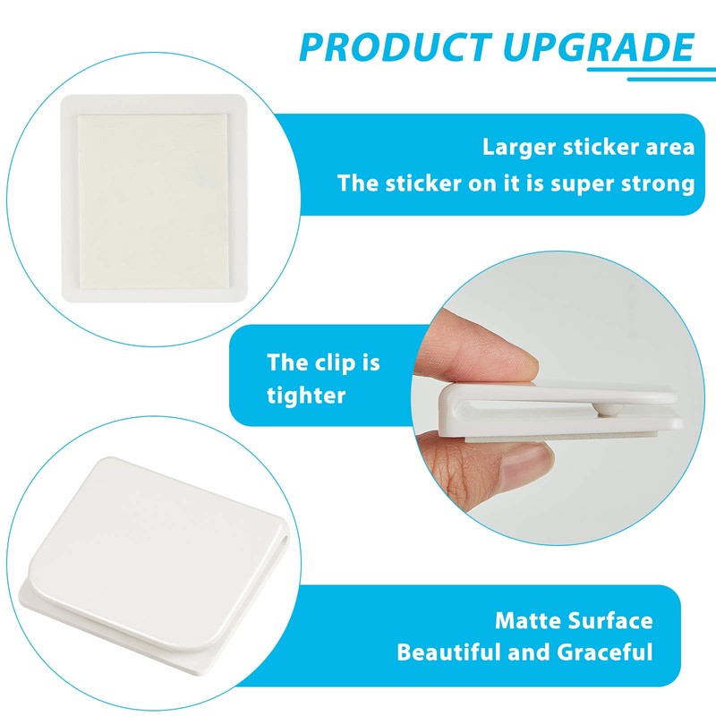Jetec 4 Pieces Magnetic Shower Curtain Clips for Liner, Shower