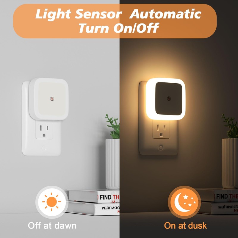 Sujeet Night Light, Night Lights Plug into Wall 8-Pack, Nightlight