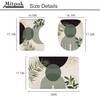 Mitpok 4 PCS Dark Green Boho 72Wx72H Shower Curtain Set