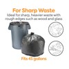 Staples COASTWIDE Trash Bg 40-45 Gal 40X46 Reprocessed Resin 1.3