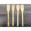 Wooden Cooking Spoons, Set of 4, 28 cm Long, Salad