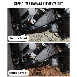 LUXEMOTO Front Splash Guard for Can-Am Ryker, Aluminum A-Arm Splash Guard Protectors for Can-Am Ryker 900, 600, Sport & Rally Edition All Models Accessories (2PCS, Replaces #219400863)