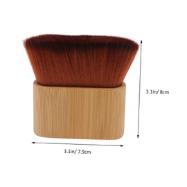 Healeved Multi Function Hair Salon Tool Hairbrush with Wooden Handle Soft Bristles for Broken Hair Cleaning and Makeup Application Suitable for Home and Professional Use