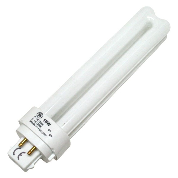 GE 97601 - F18DBX/841/ECO4P - 18 Watt Quad-Tube Compact Fluorescent Light Bulb, 4 Pin, 4100K