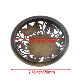 Savagrow 2Pcs Candle Cover Lotus Candle Topper Candle Jars Cover Scented Candle Lid Metal Candle Aromatherapy Toppers