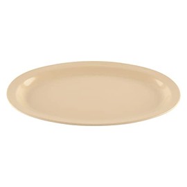 G.E.T. OP-612-T Melamine Oval Serving Platter, 11.75" x 8.25", Tan (Set of 12)