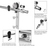 TSMST 4FT Stainless Steel Sliding Barn Door Hardware Kit for