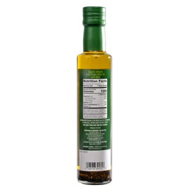 Olidi Basil Infused Extra Virgin Olive Oil 8.5 oz (Pack of 4) Product of Italy, Cold-pressed, 100% natural, heart-healthy cooking oil perfect for salad dressing, pasta, garlic bread, meats, or pan frying (4)