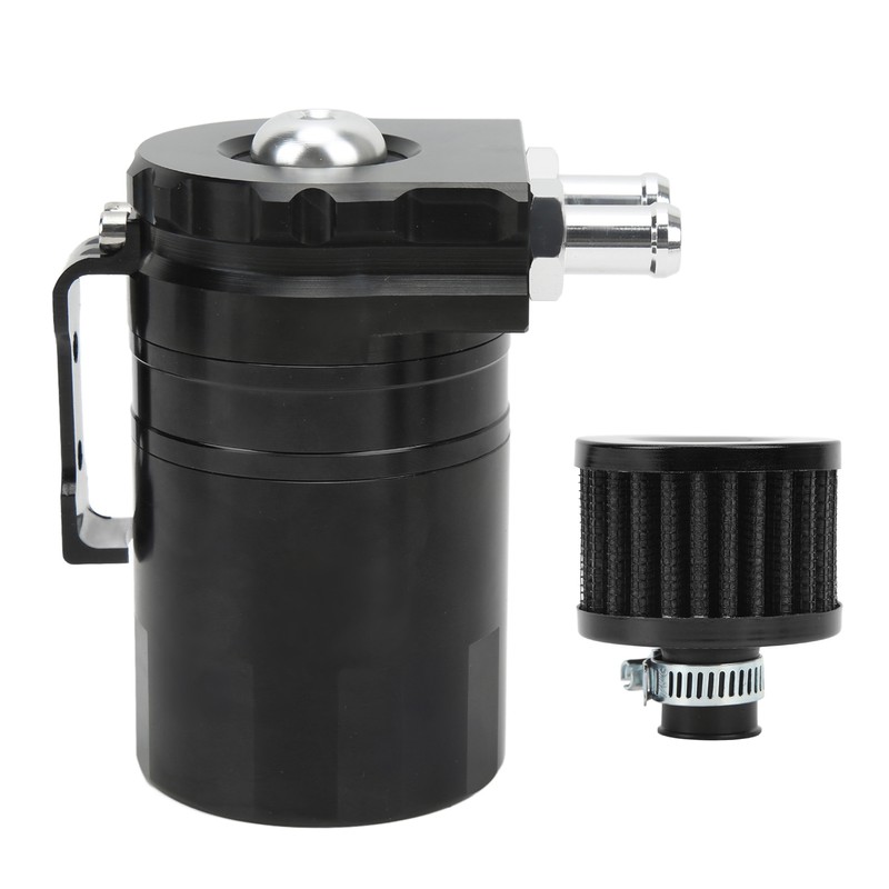 Car Oil Catch Can Internal Baffle Dual Chamber Filter Aluminium